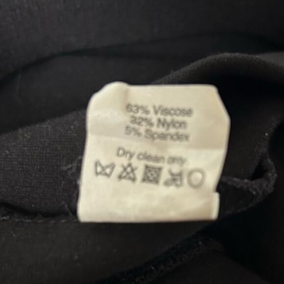 J. Crew Leggings Women's Black Back Zip Elastic Waist Size 8 - Picture 9 of 10